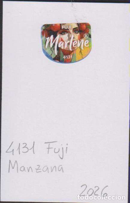 Pegatinas de colecci&oacute;n: pegatina fruta MANZANA MARLENE FUJI 4131 adhesivo adhesiu enganxina fruit etiqueta SOY.YO