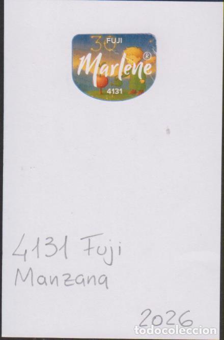 Pegatinas de colecci&oacute;n: pegatina fruta MANZANA MARLENE FUJI 4131 adhesivo adhesiu enganxina fruit etiqueta SOY.YO