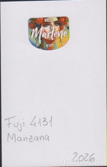 Pegatinas de colecci&oacute;n: pegatina fruta MANZANA MARLENE FUJI 4131 adhesivo adhesiu enganxina fruit etiqueta SOY.YO