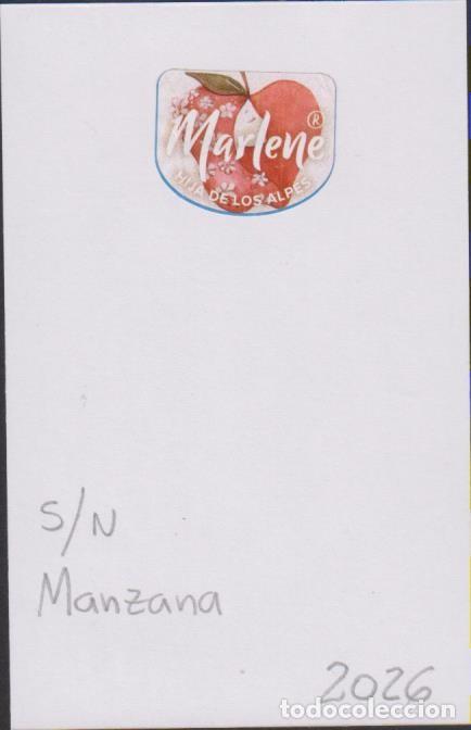 Pegatinas de colecci&oacute;n: pegatina fruta MANZANA MARLENE adhesivo adhesiu enganxina fruit etiqueta SOY.YO