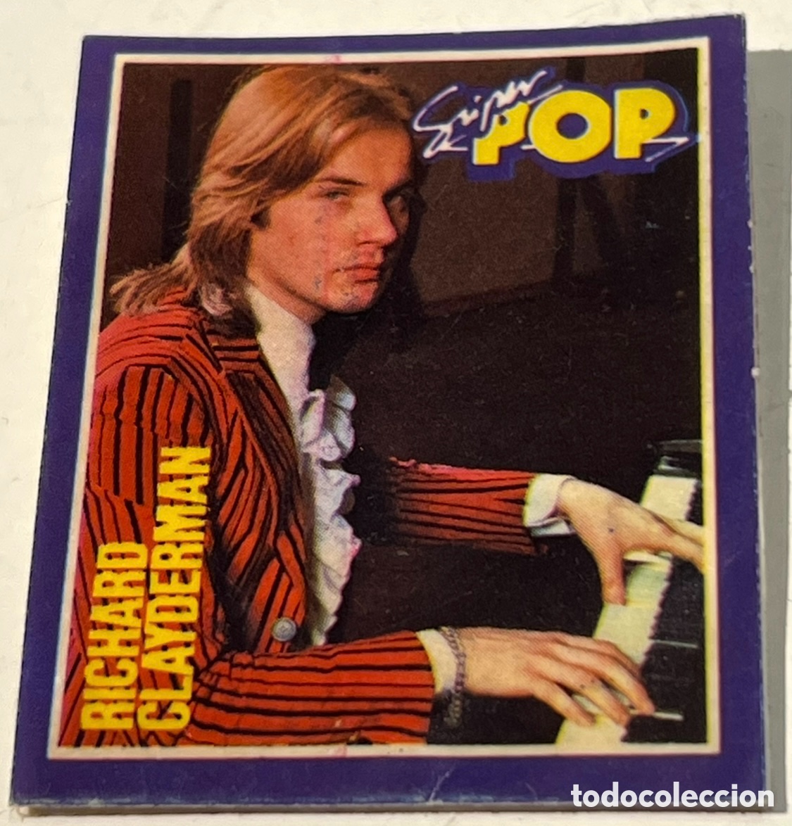 Autocollants de collection: Pegatina. Richard Clayderman. S&uacute;per Pop. A&ntilde;os 70.