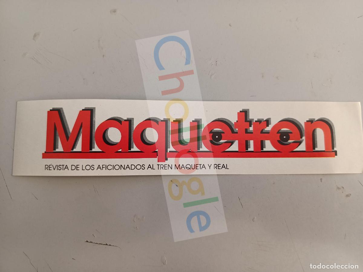 Autocollants de collection: Pegatina revista Maquetren