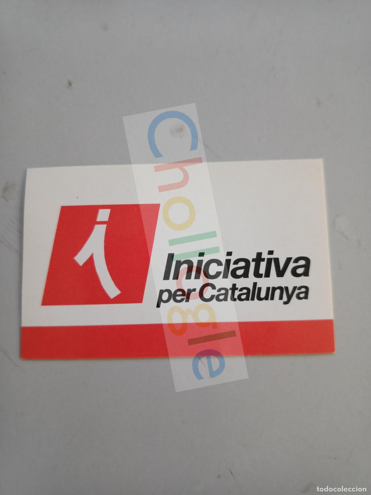 Sammlung von Aufklebern: Pegatina Iniciativa per catalunya