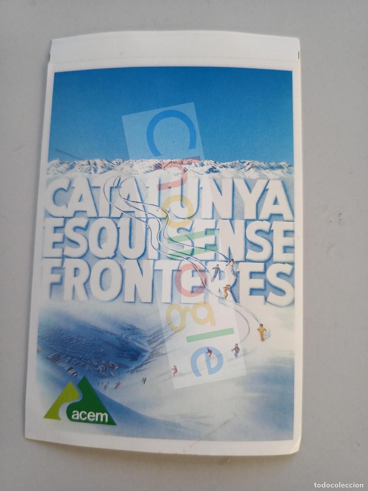 Sammlung von Aufklebern: Pegatina Catalunya Esqui sense fronteres
