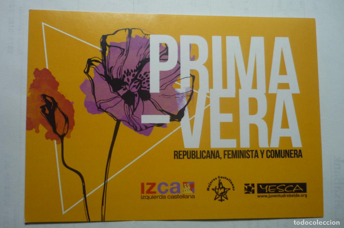 Pegatinas de colecci&oacute;n: pegatina politica primavera izquiera castellana