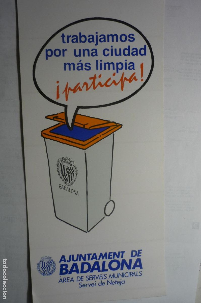 Pegatinas de colecci&oacute;n: pegatina grande ayuntamiento badalona.-