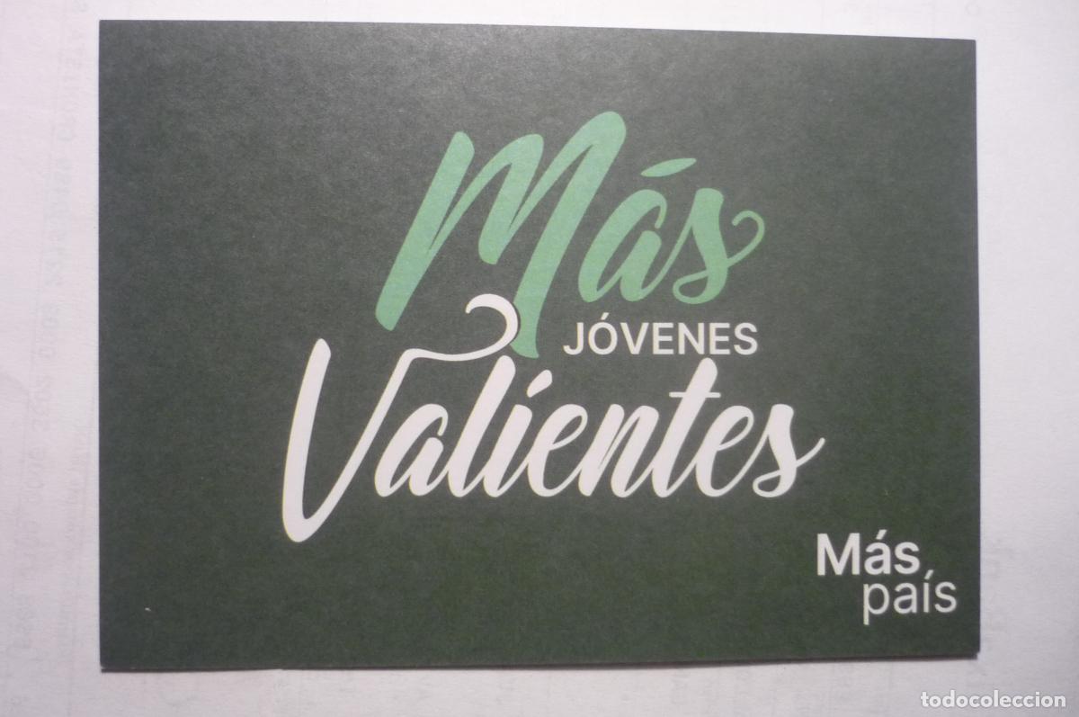 Pegatinas de colecci&oacute;n: pegatina politica mas jovenes valientes mas pais