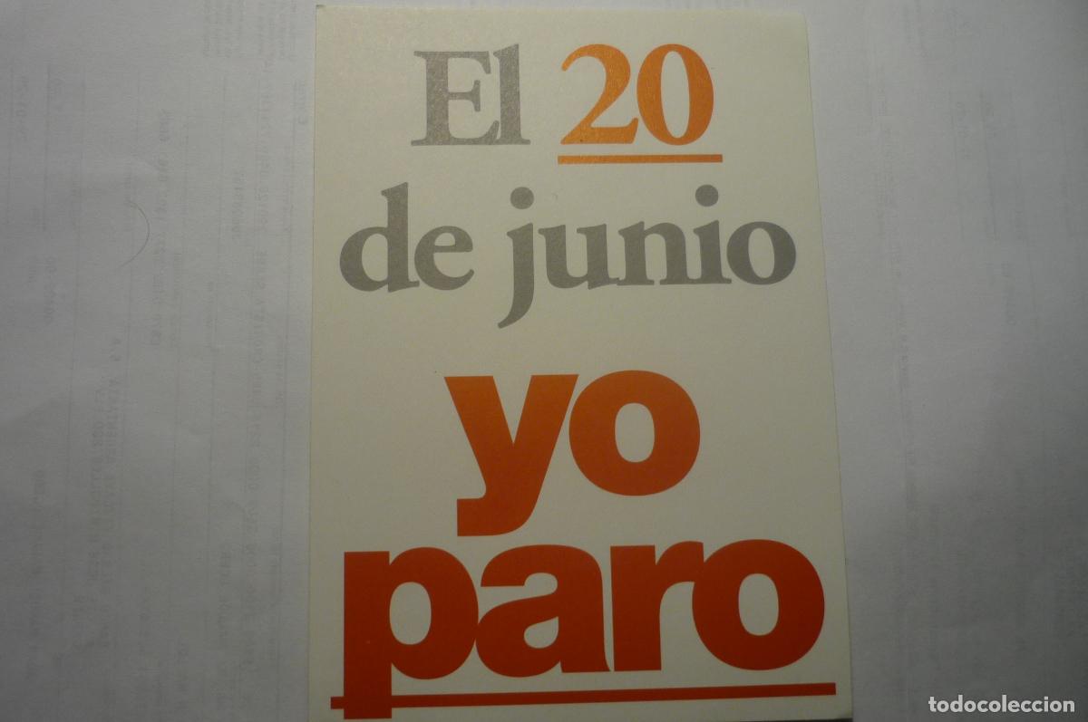 Pegatinas de colecci&oacute;n: pegatina grande 2o junio yo paro