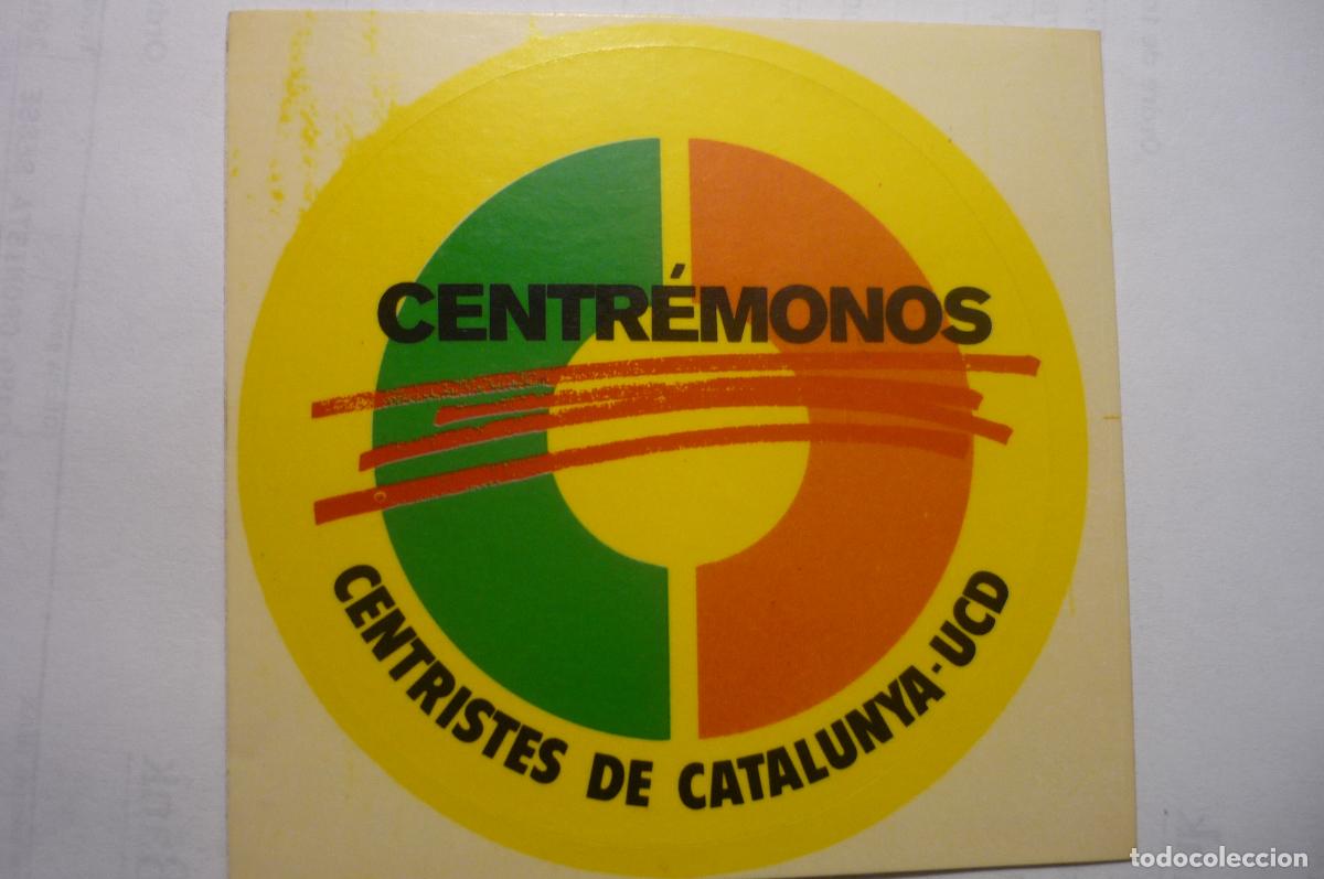 Pegatinas de colecci&oacute;n: pegatina politica centremonos-centristas catalu&ntilde;a ucd