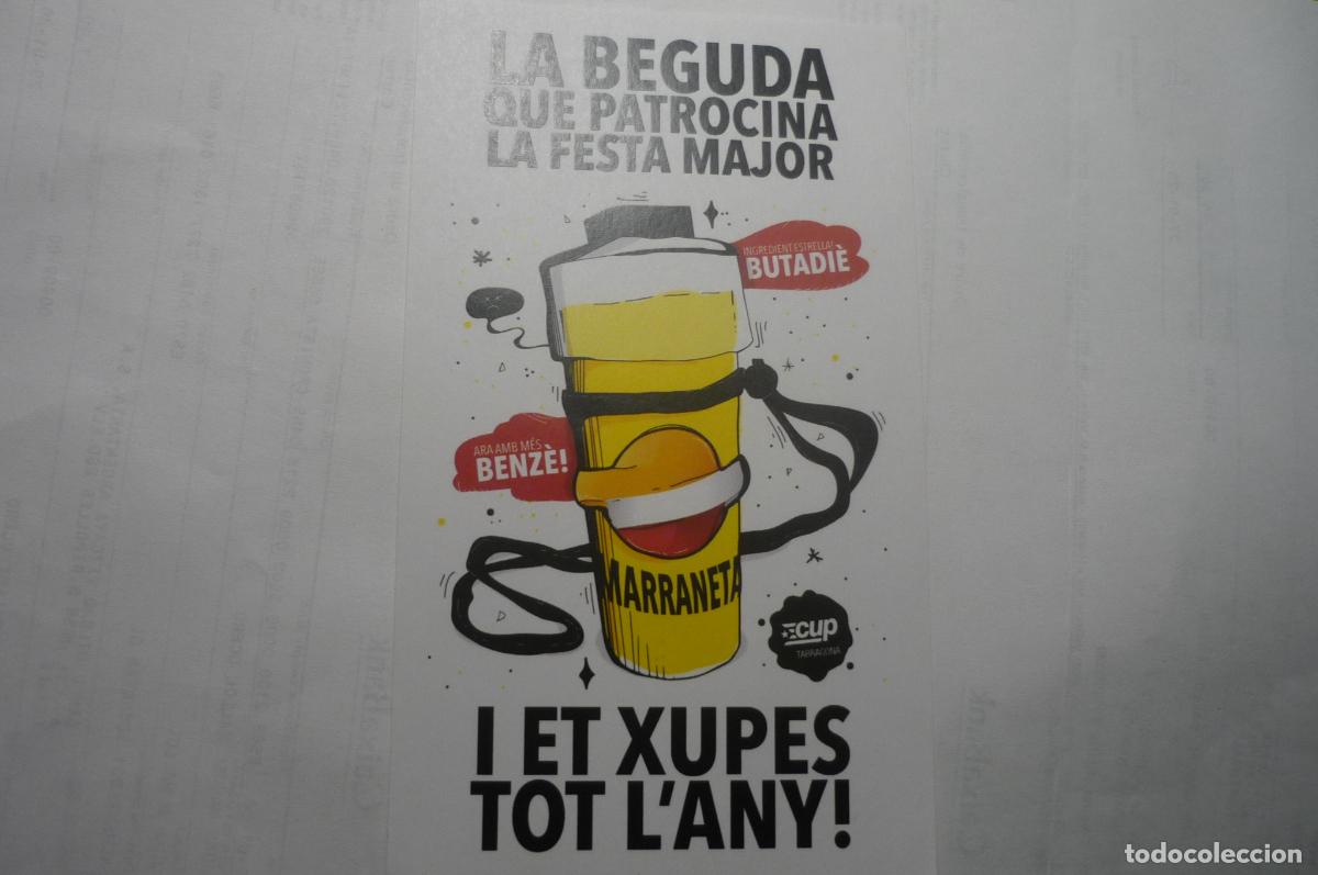 Pegatinas de colecci&oacute;n: pegatina politica cup catalan trragon la bebida fiesta mayor -