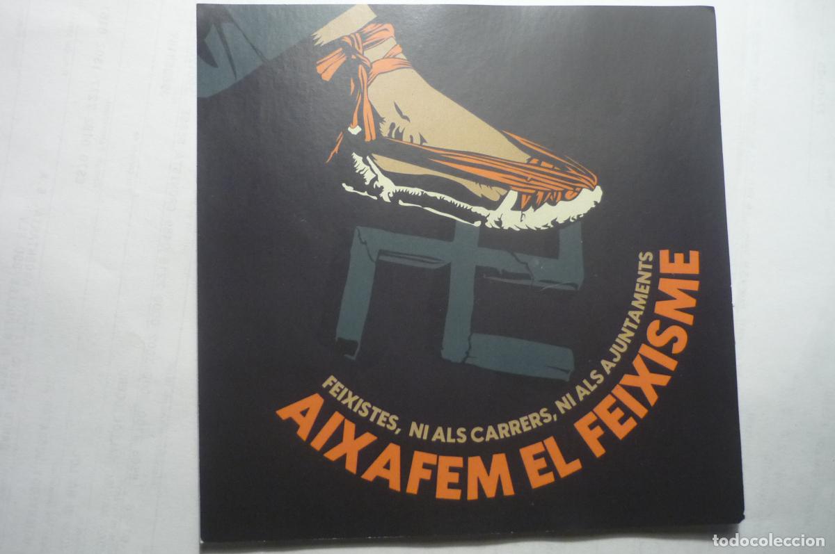 Pegatinas de colecci&oacute;n: pegatina catalan aplastemos el fascismo