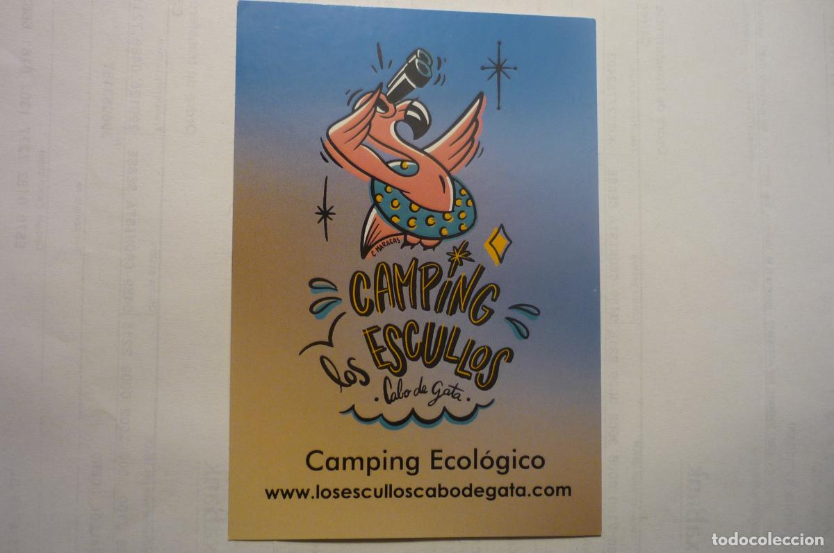 Pegatinas de colecci&oacute;n: pegatina camping los escullos cabo de gata