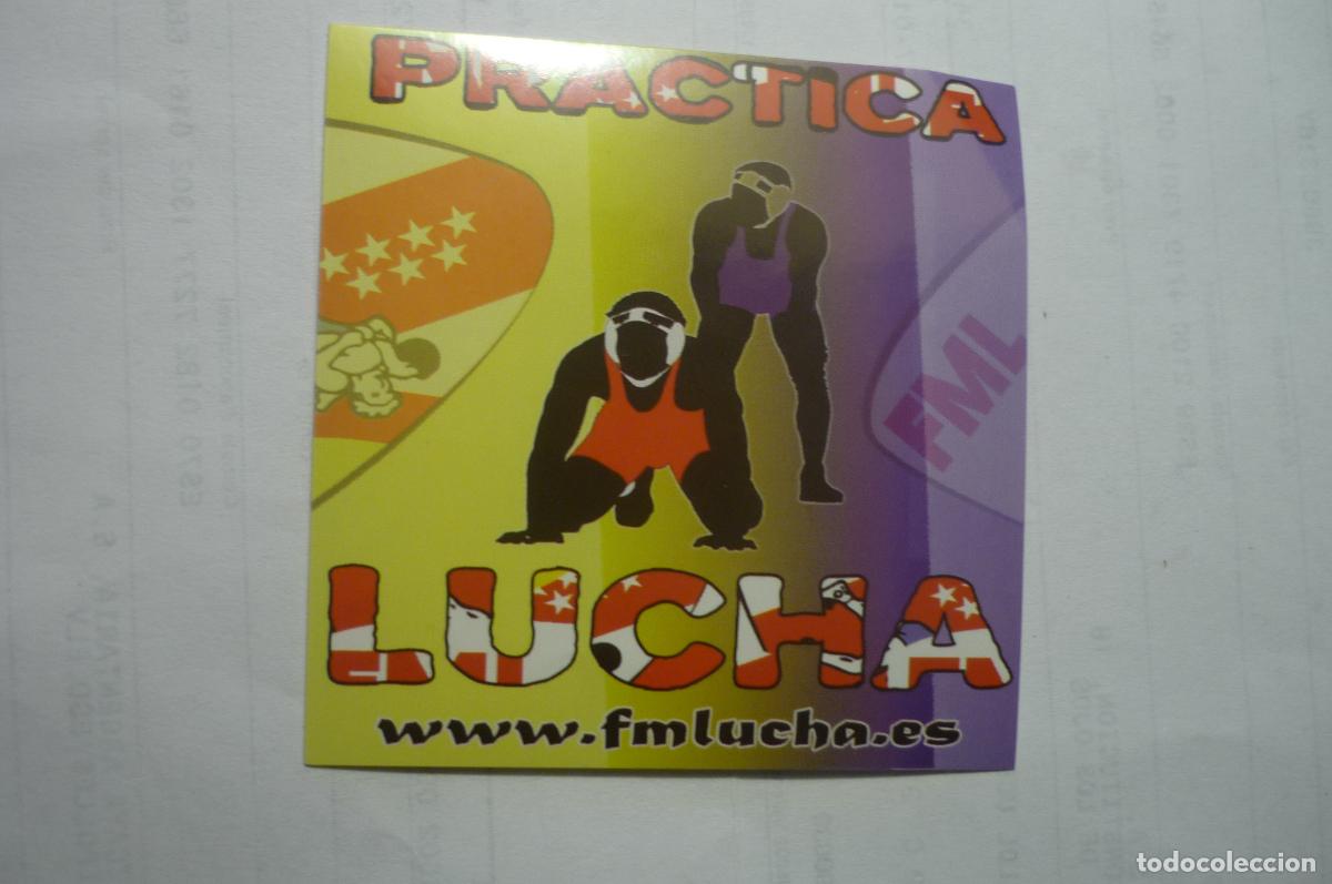 Pegatinas de colecci&oacute;n: pegatina peque&ntilde;a deporte practica lucha