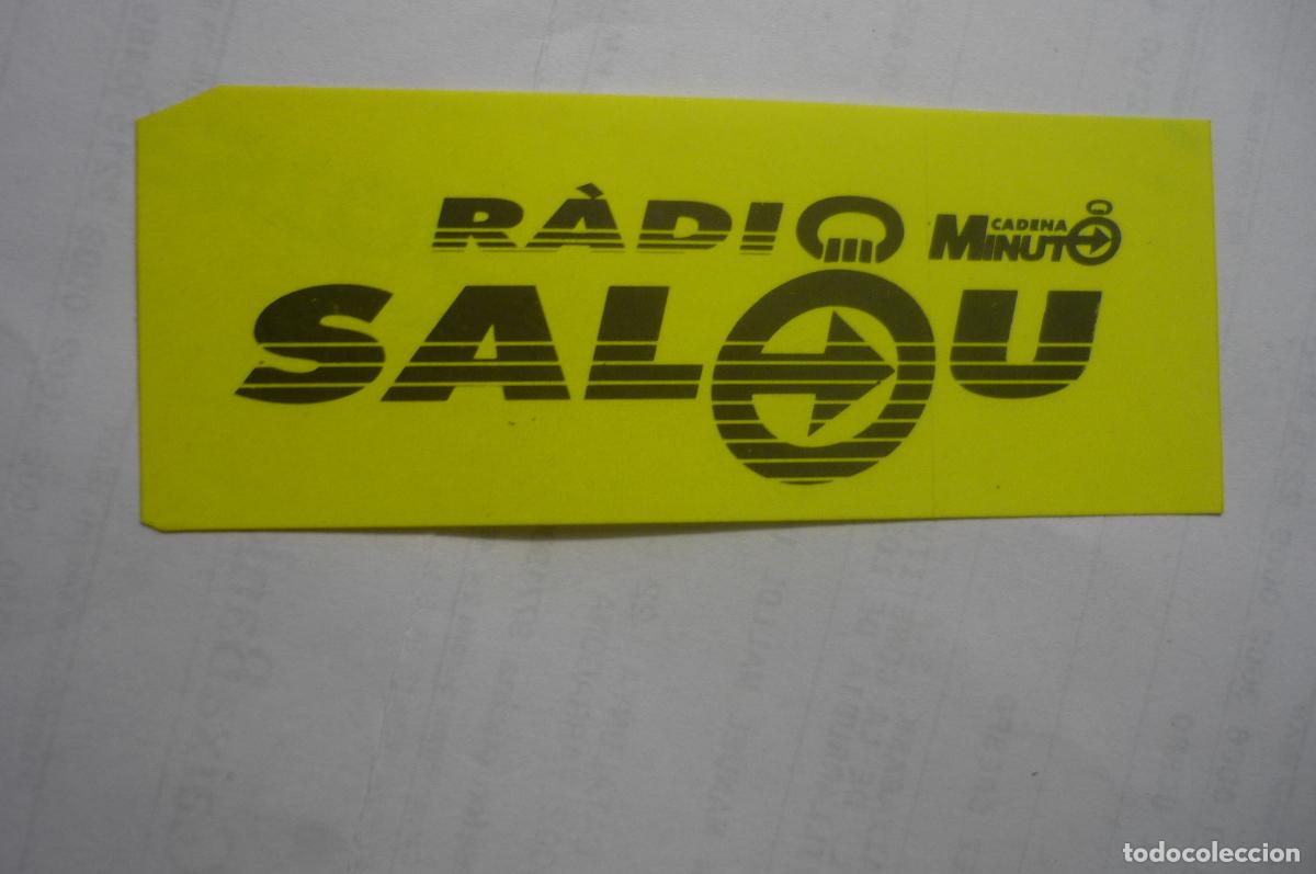 Pegatinas de colecci&oacute;n: pegatina peque&ntilde;a radio salou .-cadena minuto