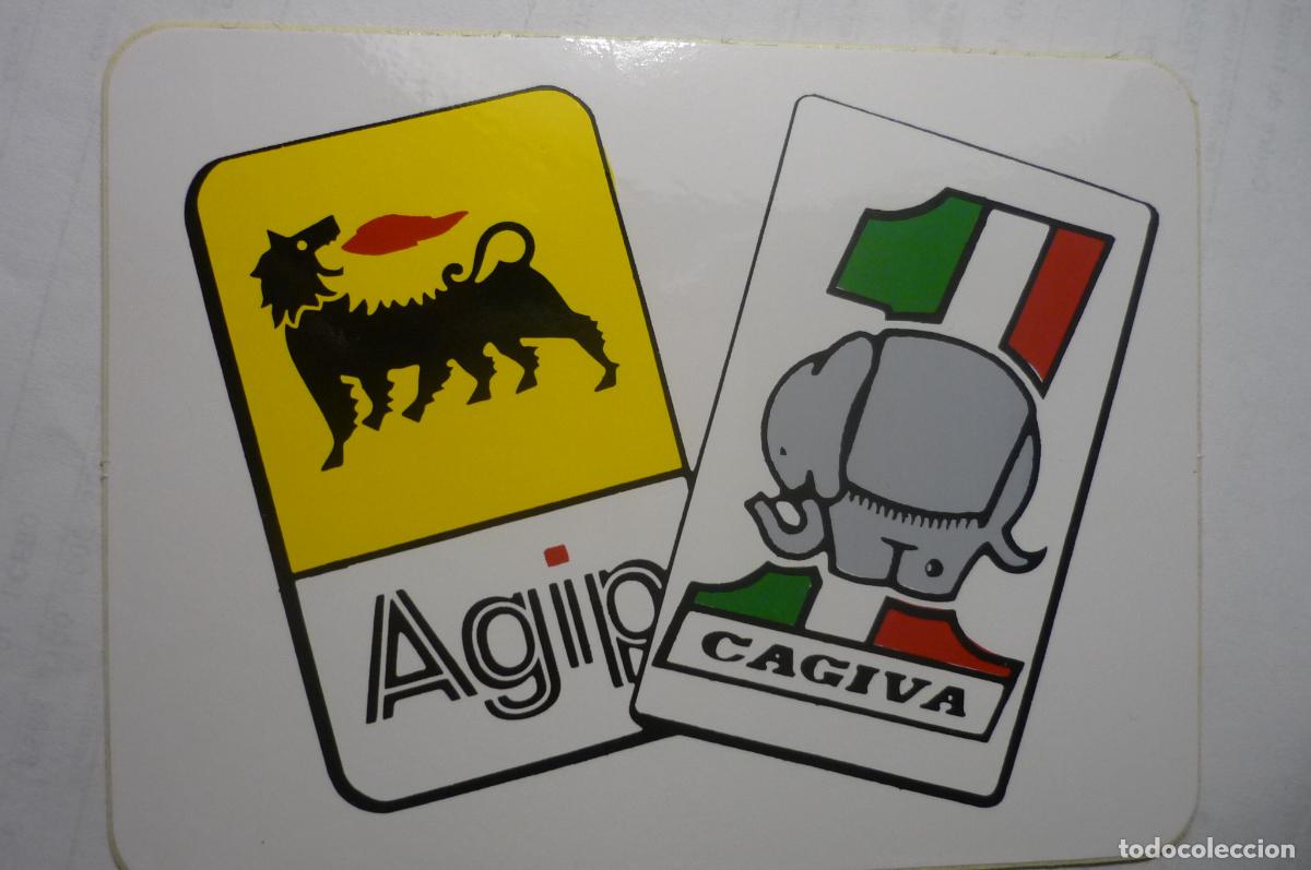 Pegatinas de colecci&oacute;n: pegatina agip cagiva - Foto 1