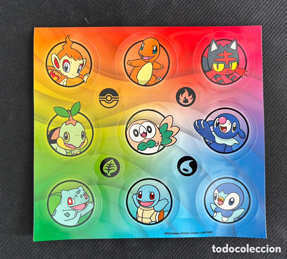 Pegatinas de colecci&oacute;n: Hoja pegatinas Pokemon first partner 30 aniversario