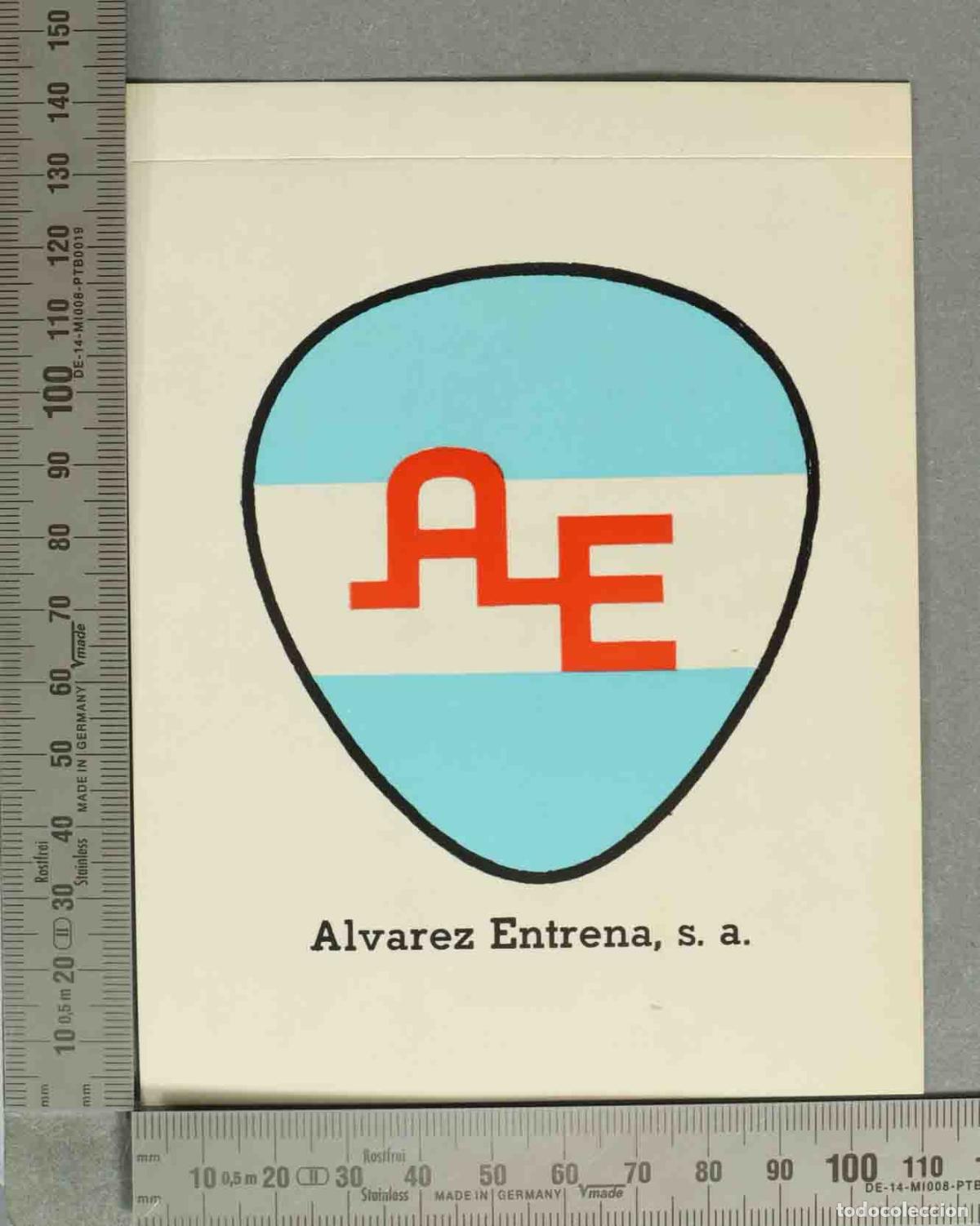 Pegatinas de colecci&oacute;n: PEGATINA. ALVAREZ ENTRENA, SA - Foto 1