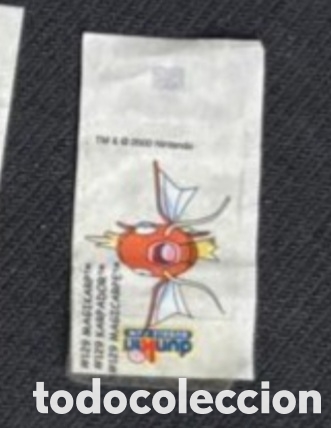 Pegatinas de colecci&oacute;n: Magikarp Dunkin Bubble Gum de Boomer pokemon a&ntilde;o 2000 adhesivo sticker