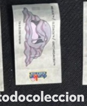 Pegatinas de colecci&oacute;n: Muk Dunkin Bubble Gum de Boomer pokemon a&ntilde;o 2000 adhesivo sticker