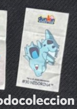 Pegatinas de colecci&oacute;n: Nidorina Dunkin Bubble Gum de Boomer pokemon a&ntilde;o 2000 adhesivo sticker