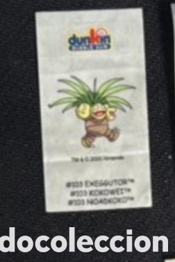 Pegatinas de colecci&oacute;n: Exeggutor Dunkin Bubble Gum de Boomer pokemon a&ntilde;o 2000 adhesivo sticker