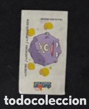 Pegatinas de colecci&oacute;n: Koffing Dunkin Bubble Gum de Boomer pokemon a&ntilde;o 2000 adhesivo sticker