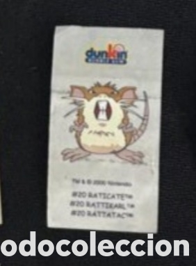 Pegatinas de colecci&oacute;n: Raticate Dunkin Bubble Gum de Boomer pokemon a&ntilde;o 2000 adhesivo sticker