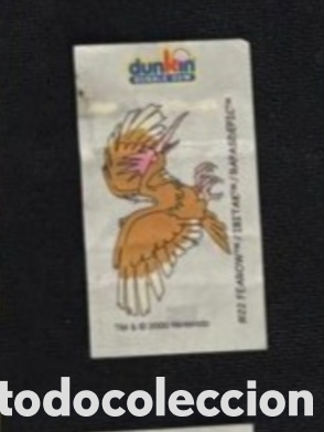 Pegatinas de colecci&oacute;n: Fearow Dunkin Bubble Gum de Boomer pokemon a&ntilde;o 2000 adhesivo sticker