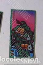 Collection stickers: TORTUGAS NINJA CHICLE CROMO RECORTADO DE UNA LIBRETA