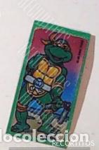 Collection stickers: TORTUGAS NINJA CHICLE CROMO RECORTADO DE UNA LIBRETA