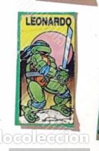 Collection stickers: TORTUGAS NINJA CHICLE CROMO RECORTADO DE UNA LIBRETA