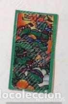 Collection stickers: TORTUGAS NINJA CHICLE CROMO RECORTADO DE UNA LIBRETA