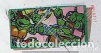 Collection stickers: TORTUGAS NINJA CHICLE CROMO RECORTADO DE UNA LIBRETA