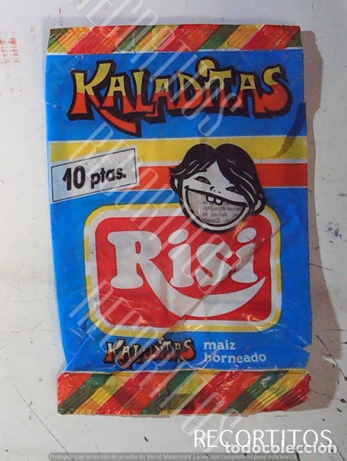 Pegatinas de colecci&oacute;n: KALADITAS RISI 10 PESETAS SNAKS