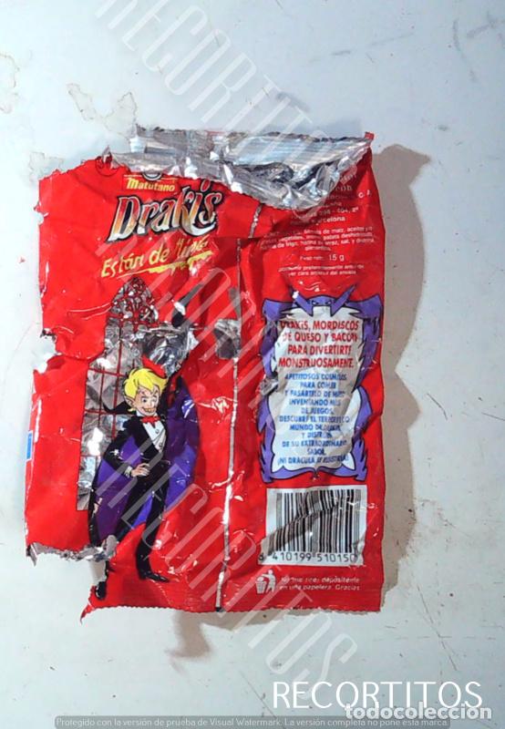Pegatinas de colecci&oacute;n: DRAKIS SNACKS MATUTANO GUSANITOS - Foto 2