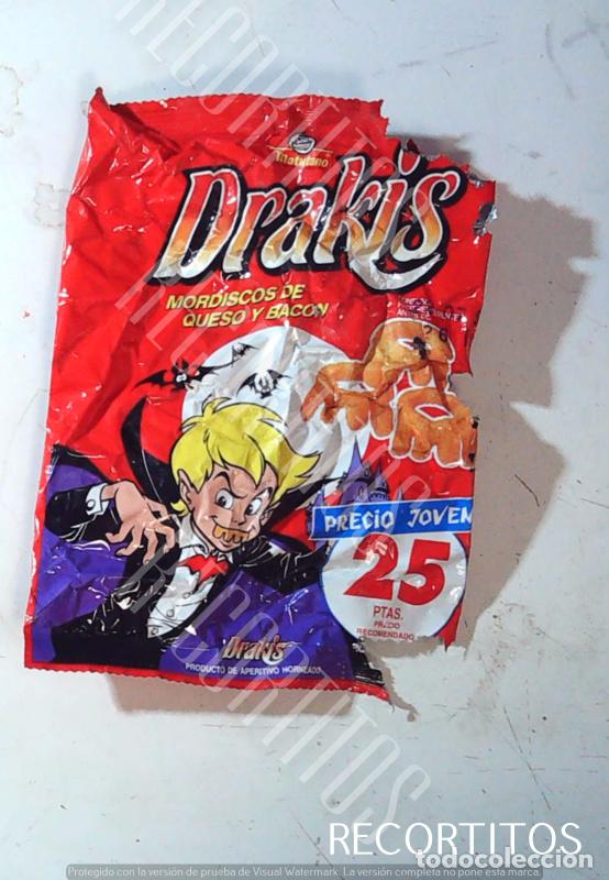 Pegatinas de colecci&oacute;n: DRAKIS SNACKS MATUTANO GUSANITOS - Foto 1