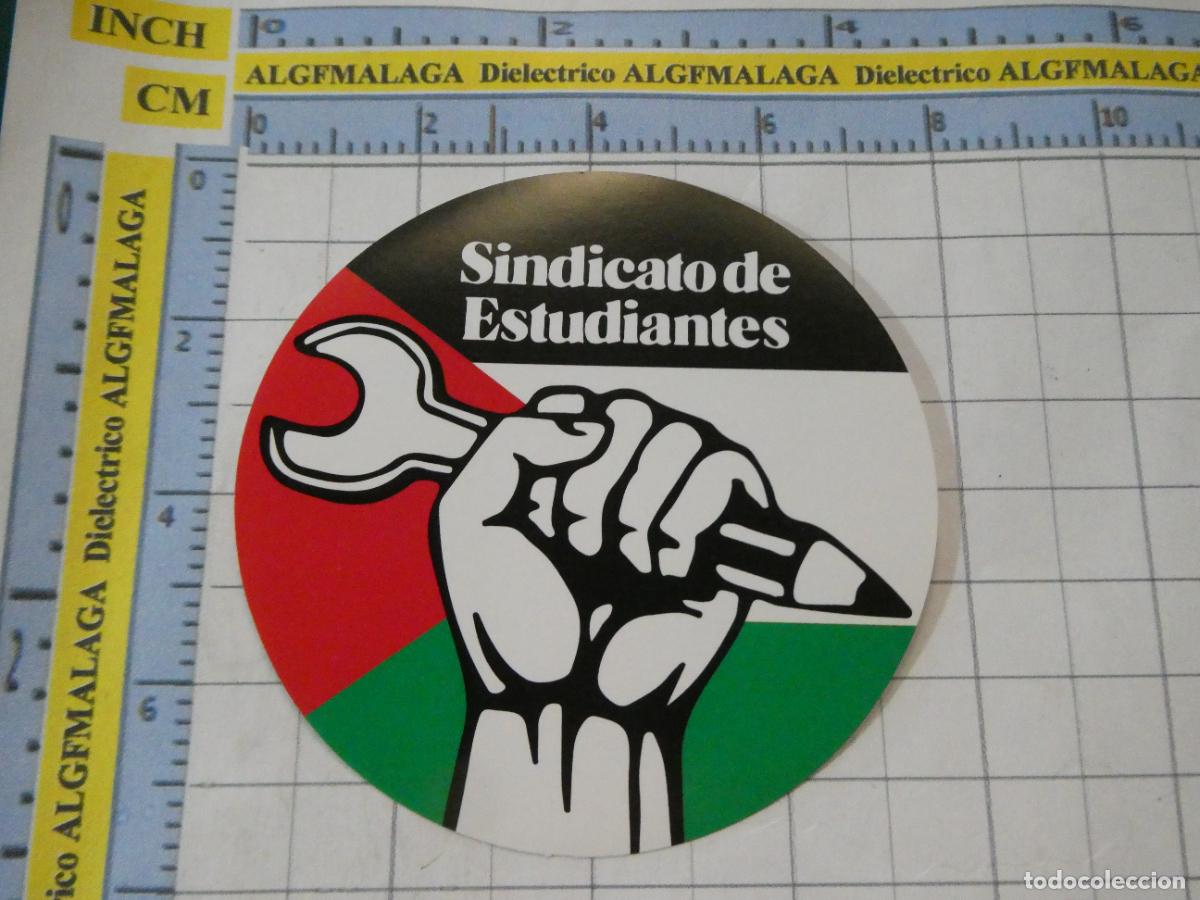 Pegatinas de colecci&oacute;n: PEGATINA POL&Iacute;TICO SINDICAL. SINDICATO DE ESTUDIANTES CON PALESTINA. 307