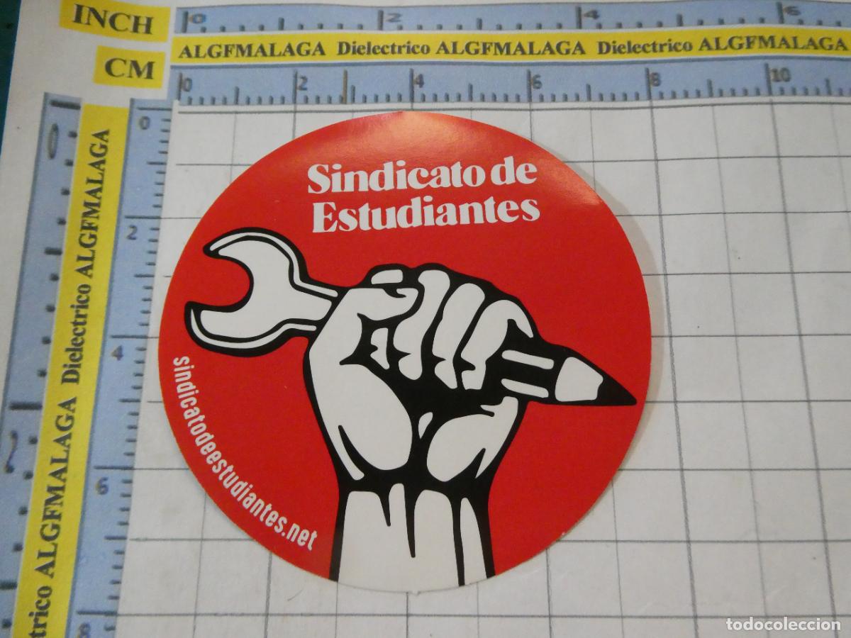 Pegatinas de colecci&oacute;n: PEGATINA POL&Iacute;TICO SINDICAL. SINDICATO DE ESTUDIANTES 308