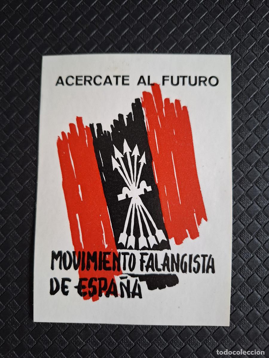 Autocolantes de cole&ccedil;&atilde;o: Pegatina pol&iacute;tica transici&oacute;n Falange