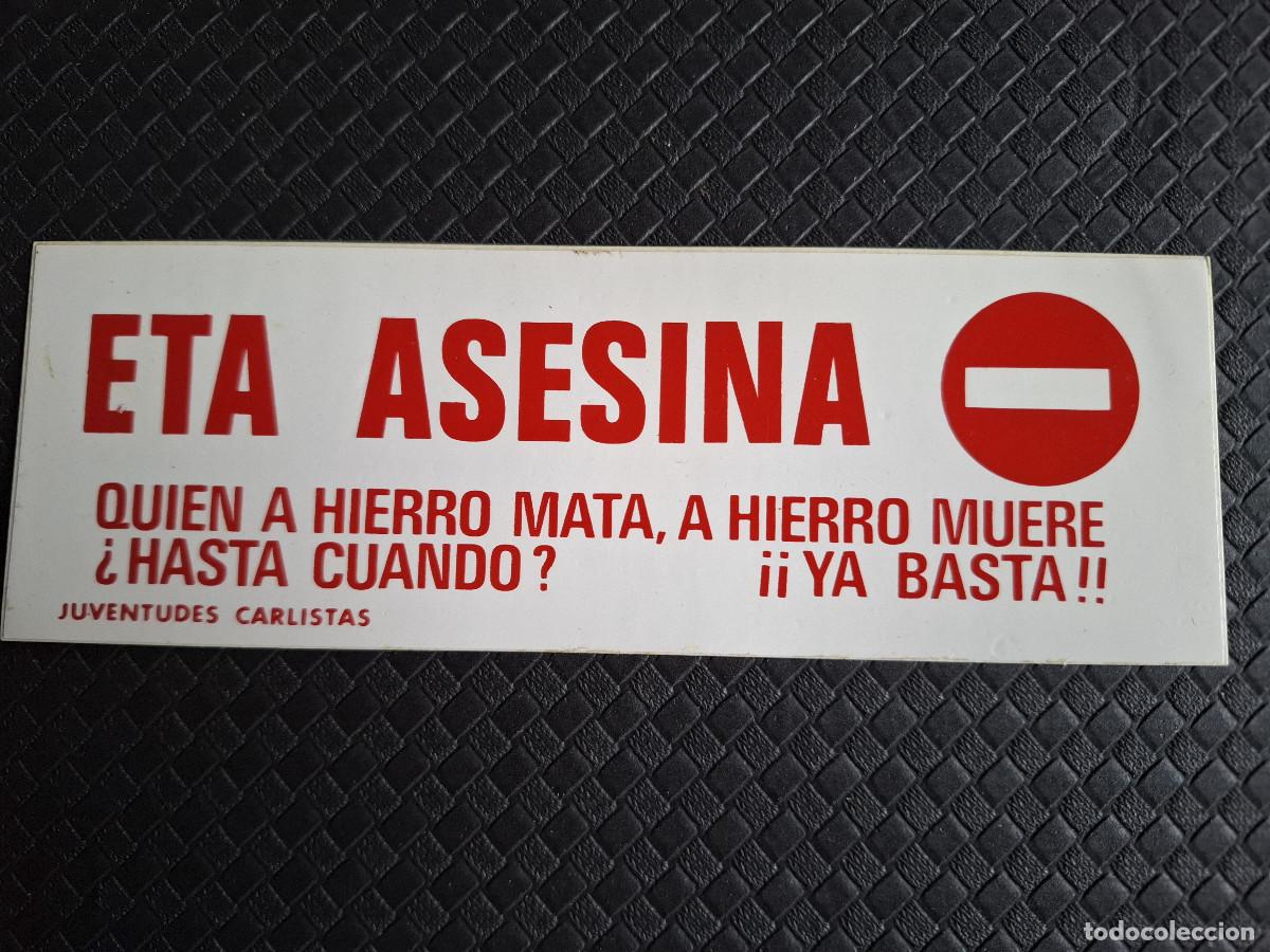 Collection stickers: Pegatina pol&iacute;tica transici&oacute;n carlista