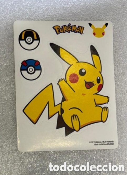 Pegatinas de colecci&oacute;n: PIKACHU Lamina pegatina MCDONALDS a&ntilde;o 2021 colecci&oacute;n pokemon