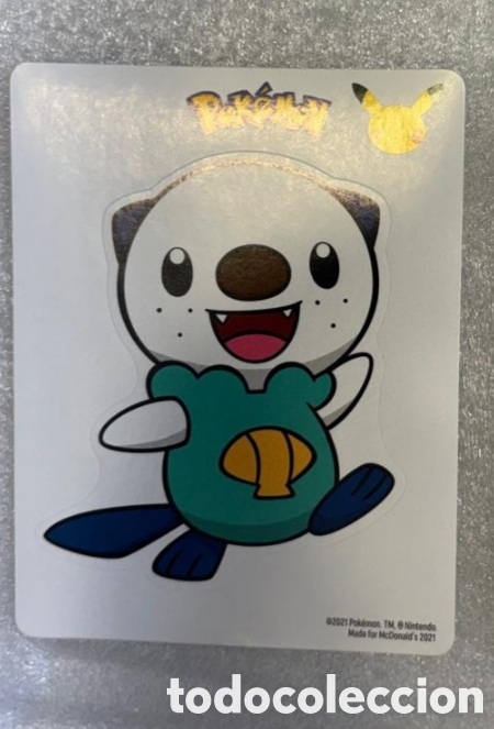 Pegatinas de colecci&oacute;n: OSHAWOTT Lamina pegatina MCDONALDS a&ntilde;o 2021 colecci&oacute;n pokemon