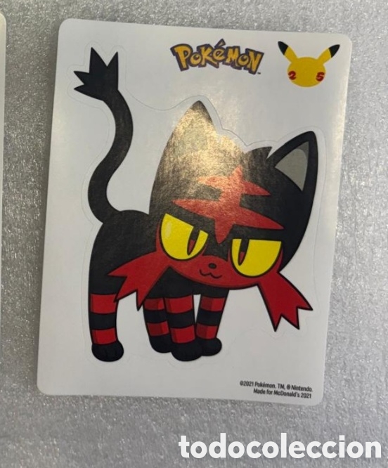 Pegatinas de colecci&oacute;n: LITTEN Lamina pegatina MCDONALDS a&ntilde;o 2021 colecci&oacute;n pokemon