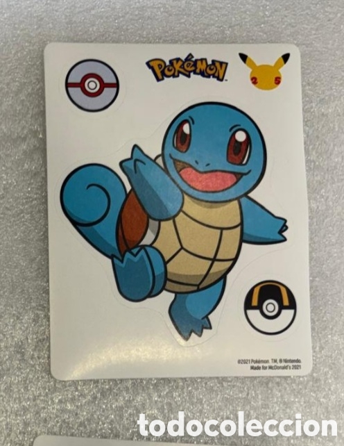 Pegatinas de colecci&oacute;n: SQUIRTLE Lamina pegatina MCDONALDS a&ntilde;o 2021 colecci&oacute;n pokemon