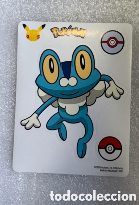 Pegatinas de colecci&oacute;n: FROAKIE Lamina pegatina MCDONALDS a&ntilde;o 2021 colecci&oacute;n pokemon
