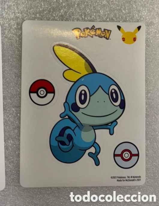 Pegatinas de colecci&oacute;n: SOBBLE Lamina pegatina MCDONALDS a&ntilde;o 2021 colecci&oacute;n pokemon