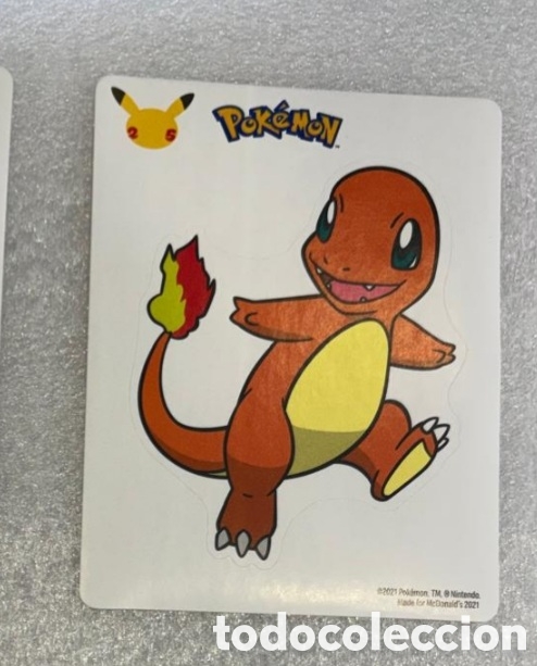 Pegatinas de colecci&oacute;n: CHARMANDER Lamina pegatina MCDONALDS a&ntilde;o 2021 colecci&oacute;n pokemon