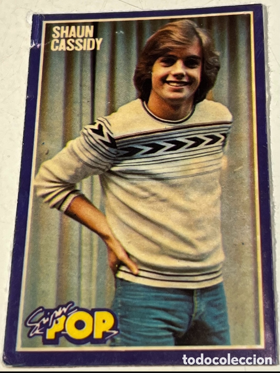 Pegatinas de colecci&oacute;n: Pegatina. Shaun Cassidy. S&uacute;per Pop. A&ntilde;os 70.