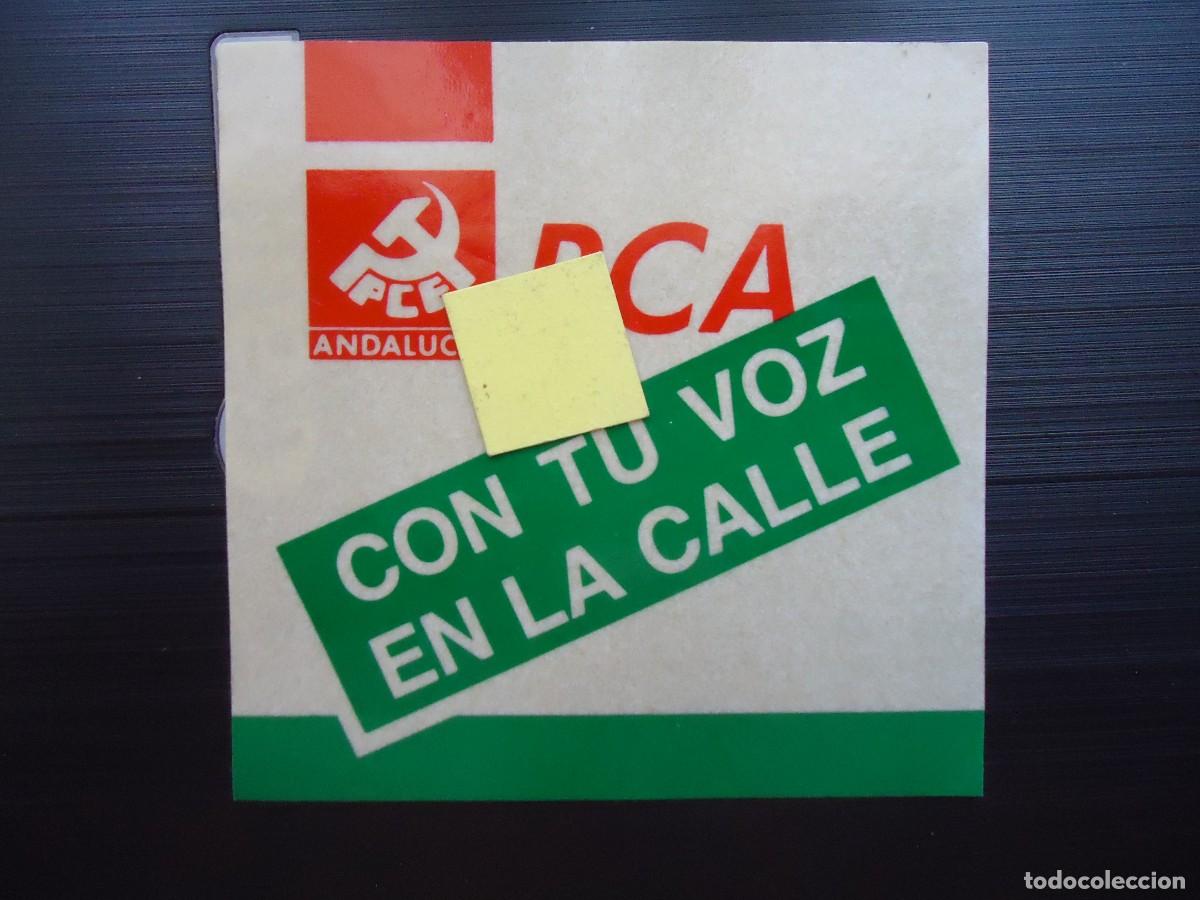 Pegatinas de colecci&oacute;n: pegatina estatuto autonomia partido comunista andalucia andaluz izquierda politica democracia espa&ntilde;a
