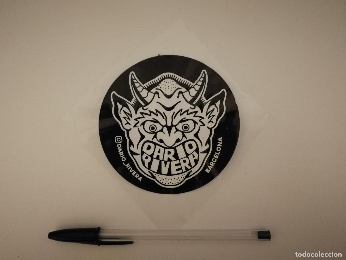 Pegatinas de colecci&oacute;n: PEGATINA ORIGINAL - DARIORIVERA - STREET STICKER ART - TATTOO - TATUAJES CALVERA SATAN DEMONIO